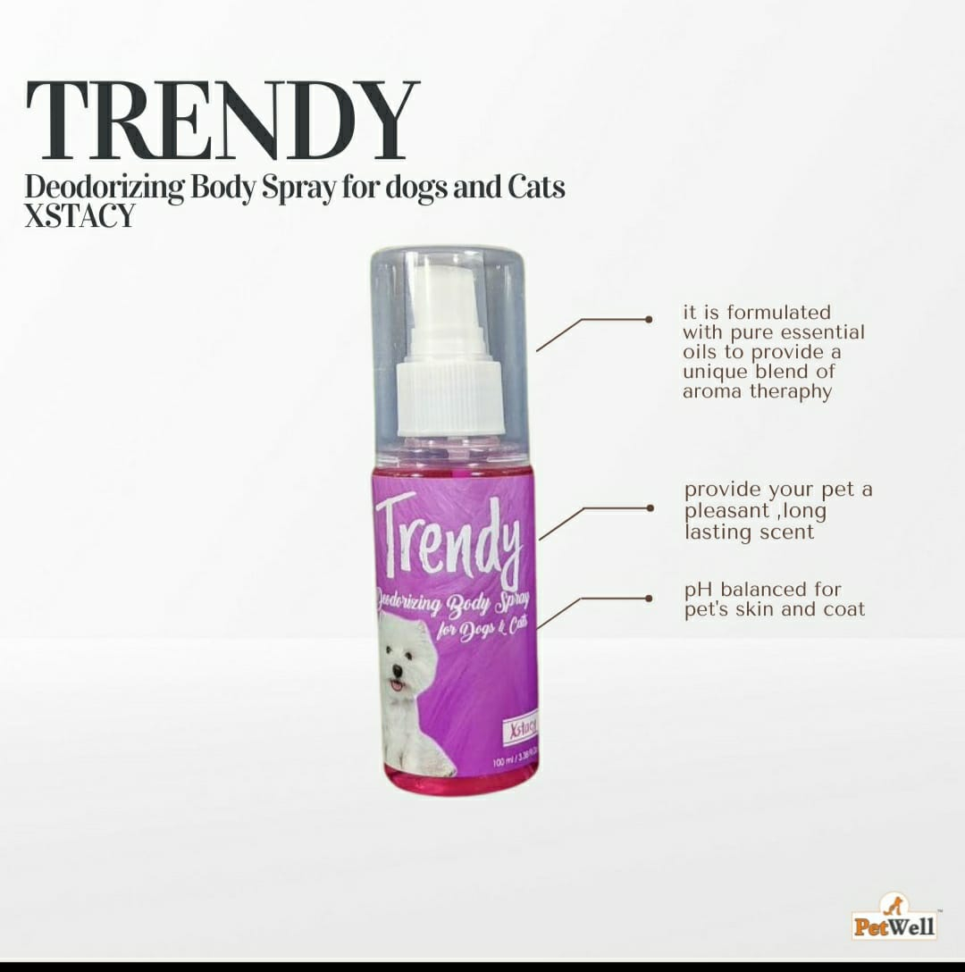 Trendy Pet Deodorant  for Dogs & Cats  Xstacy - (Pink) -