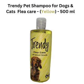 Trendy Pet Shampoo Flea care - (Yellow) - 500 ml Trendy Pet Shampoo Flea care - (Yellow) - 500 ml